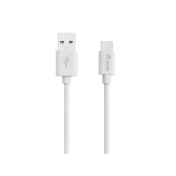 Equip 128845 καλώδιο USB-A σε USB-C 2.0, 3 A, 0,3 m, λευκό