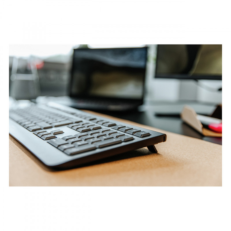 Cherry KW 3000 ασύρματο πληκτρολόγιο γραφείου, 2,4 GHz, AZERTY (γαλλικό), μαύρο