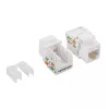 LogiLink NK4006 μονάδα keystone RJ45, Cat.5e UTP, σύνδεση διάτρησης 90°, λευκή