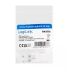 LogiLink NK4006 μονάδα keystone RJ45, Cat.5e UTP, σύνδεση διάτρησης 90°, λευκή