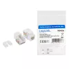 LogiLink NK4006 μονάδα keystone RJ45, Cat.5e UTP, σύνδεση διάτρησης 90°, λευκή