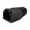 LogiLink MP0064 προστατευτικό βύσματος RJ45 6,5 mm, μαύρο, CAT6A (50 τεμ.)