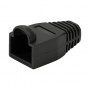 LogiLink MP0064 προστατευτικό βύσματος RJ45 6,5 mm, μαύρο, CAT6A (50 τεμ.)