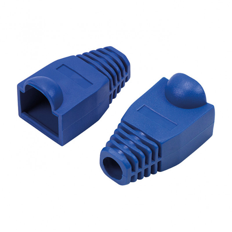 LogiLink MP0066 προστατευτικό βύσματος RJ45 6,5 mm, μπλε (50 τεμ.)