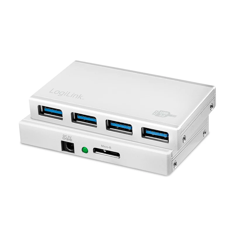 LogiLink UA0421 διανομέας USB 3.0, 4 θύρες, με τροφοδοτικό