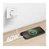 LogiLink CU0341 καλώδιο USB 2.0 Type-C, C/M σε C/M, 480 Mbps, 60 W, νάιλον, λευκό, 1 m