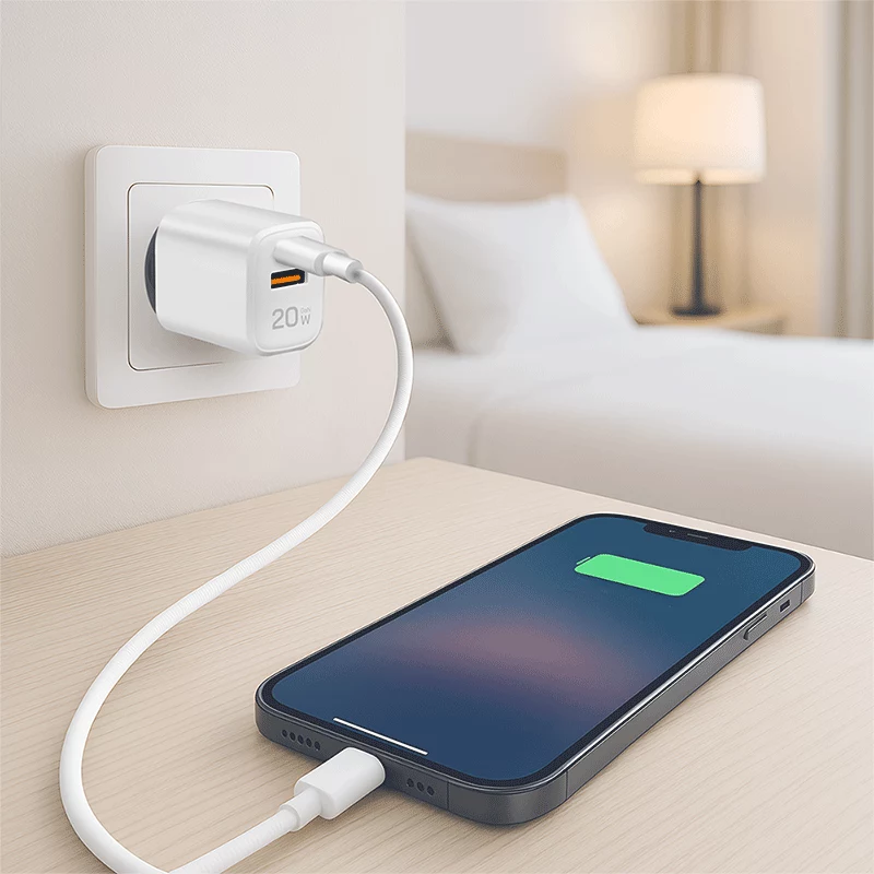 LogiLink PA0374 κιτ φόρτισης USB-A/C, 20 W, 1x USB-A και 1x USB-C, λευκό