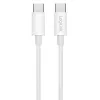 LogiLink CU0339 καλώδιο USB 2.0 Type-C, C/M σε C/M, 480 Mbps, 60 W, νάιλον, λευκό, 0,15 m