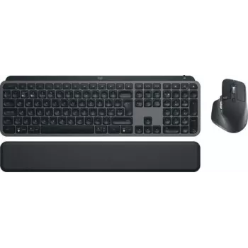 Logitech MX Keys S Combo 920-011613 σετ πληκτρολογίου και ποντικιού, ασύρματο RF + Bluetooth, QWERTY βρετανικά αγγλικά, γραφίτης