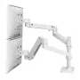 Ergotron LX Pro κιτ στήριξης οθονών (διπλός αρθρωτός βραχίονας), αρθρωτό, για 2 οθόνες LCD, επίπεδος σφιγκτήρας C, λευκό, έως 24"