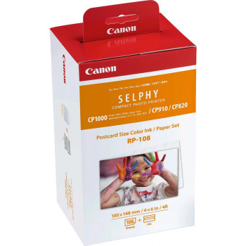 Canon RP-108 έγχρωμο μελάνι και φωτογραφικό χαρτί, 100 x 148 mm (8568B001AA)