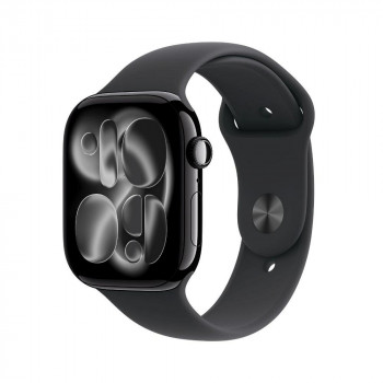 Apple Watch Series 11 έξυπνο ρολόι 5G, θήκη αλουμινίου 46 mm, M/L, μαύρο, MFC44QL/A