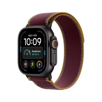 Apple Watch Ultra 4 έξυπνο ρολόι, GPS + Cellular, 49 mm, μαύρο, Trail Loop μπορντό, M/L