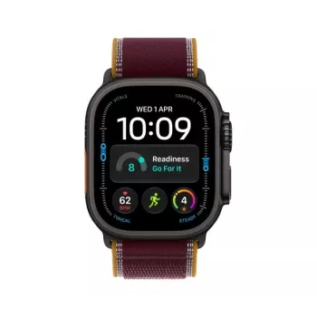 Apple Watch Ultra 4 έξυπνο ρολόι, GPS + Cellular, 49 mm, μαύρο, Trail Loop μπορντό, M/L