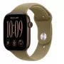 Apple Watch Series 12 έξυπνο ρολόι, GPS + Cellular, 42 mm, θήκη αλουμινίου σε σκούρο μπρούντζινο, αθλητικό λουράκι σε χρώμα ελιάς S/M