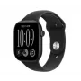 Apple Watch Series 12 έξυπνο ρολόι, GPS + Cellular, 46 mm, θήκη αλουμινίου σε μαύρο χρώμα, μαύρο αθλητικό λουράκι M/L