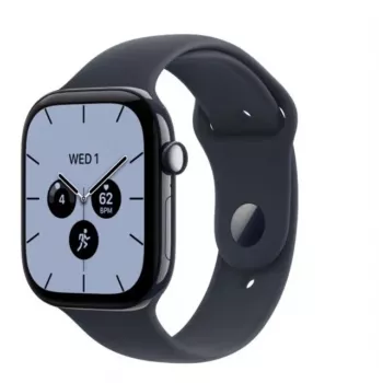 Apple Watch Series 12 έξυπνο ρολόι, GPS + Cellular, 42 mm, κεραμική θήκη σε μπλε νυκτός, αθλητικό λουράκι σε ναυτικό μπλε M/L