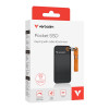 Φορητός δίσκος SSD Verbatim Pocket 32285, 512 GB, USB 3.2 Type-C, μαύρο/πορτοκαλί