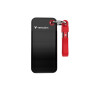 Φορητός δίσκος SSD Verbatim Pocket 32434, 128 GB, USB 3.2 Type-C, μαύρο/κόκκινο