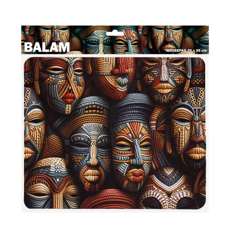 Sbox BALAM M MP-04 πατάκι ποντικιού, 300x250 mm, μαύρο με σχέδιο
