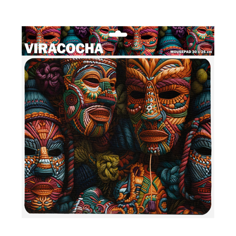 Sbox VIRACOCHA M MP-07 πατάκι ποντικιού, 300x250 mm, μαύρο με σχέδιο