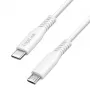 LogiLink CU0244 καλώδιο USB 2.0 USB-C σε Micro-USB, 480 Mbps, 12 W, λευκό, 2 m