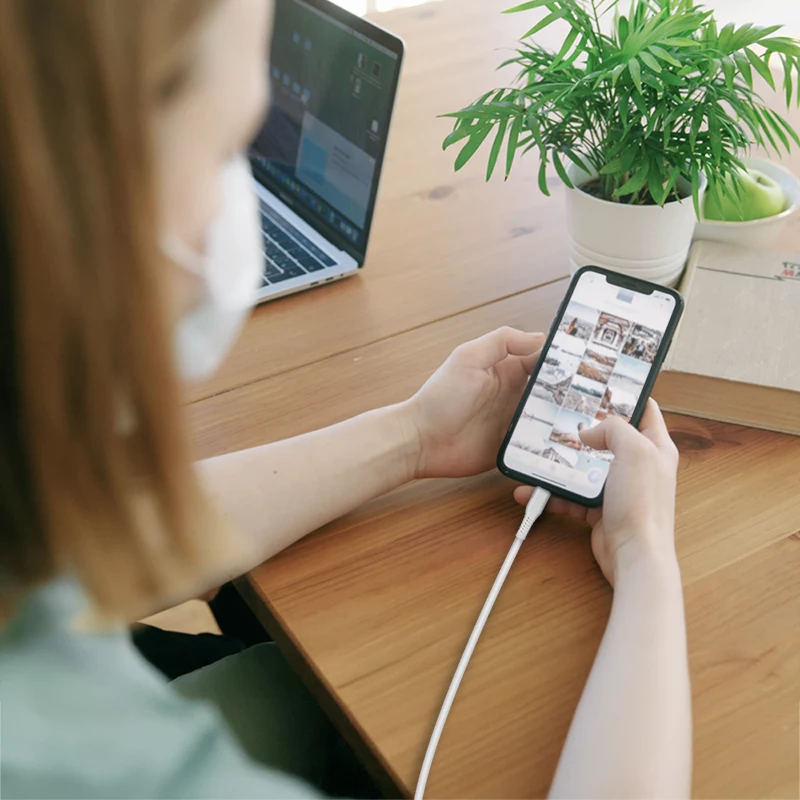 LogiLink CU0244 καλώδιο USB 2.0 USB-C σε Micro-USB, 480 Mbps, 12 W, λευκό, 2 m