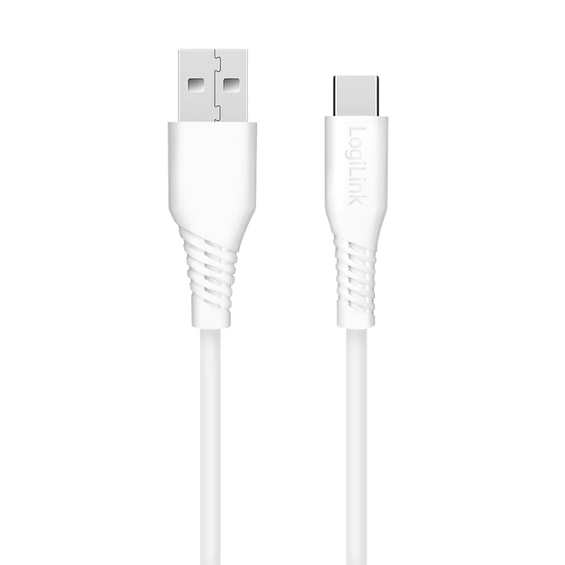 LogiLink CU0251 καλώδιο USB 2.0 USB-C σε USB-A, 480 Mbps, 15 W, λευκό, 0,5 m