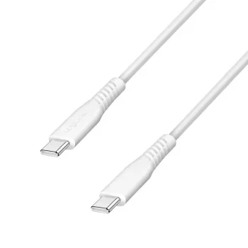 LogiLink CU0263 καλώδιο USB 2.0 USB-C σε USB-C, 480 Mbps, 60 W, λευκό, 1,5 m