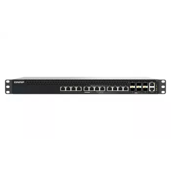 Μεταγωγέας δικτύου QNAP QSW-M5218P-6F12T διαχειριζόμενος L3 PoE, 12 x 10G Ethernet RJ-45, rack 1U