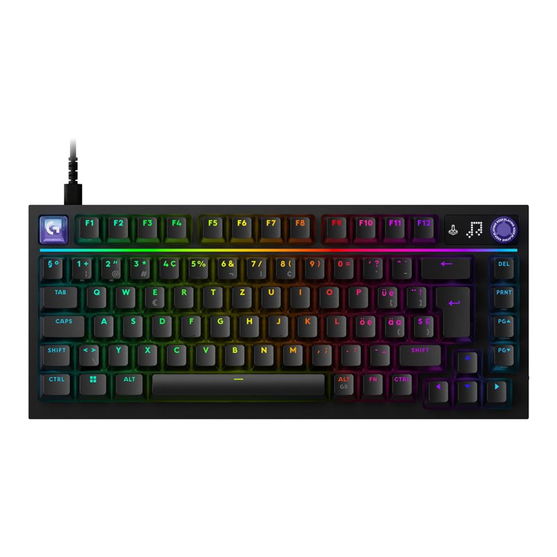 Logitech G316 X 75 πληκτρολόγιο παιχνιδιών, μαύρο, US International