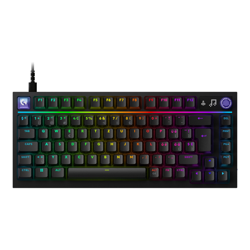 Logitech G316 X 75 πληκτρολόγιο παιχνιδιών, μαύρο, US International