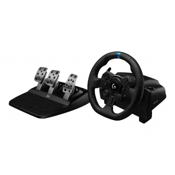 Logitech G923 τιμόνι αγώνων με πετάλια για PC, μαύρο