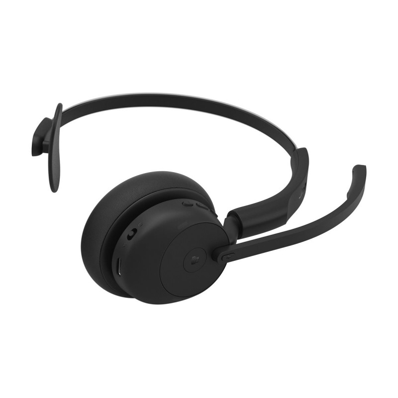 Jabra Evolve3 45 MS Mono ακουστικά με μικρόφωνο και Link 390c, επί του αυτιού, Bluetooth, μαύρα