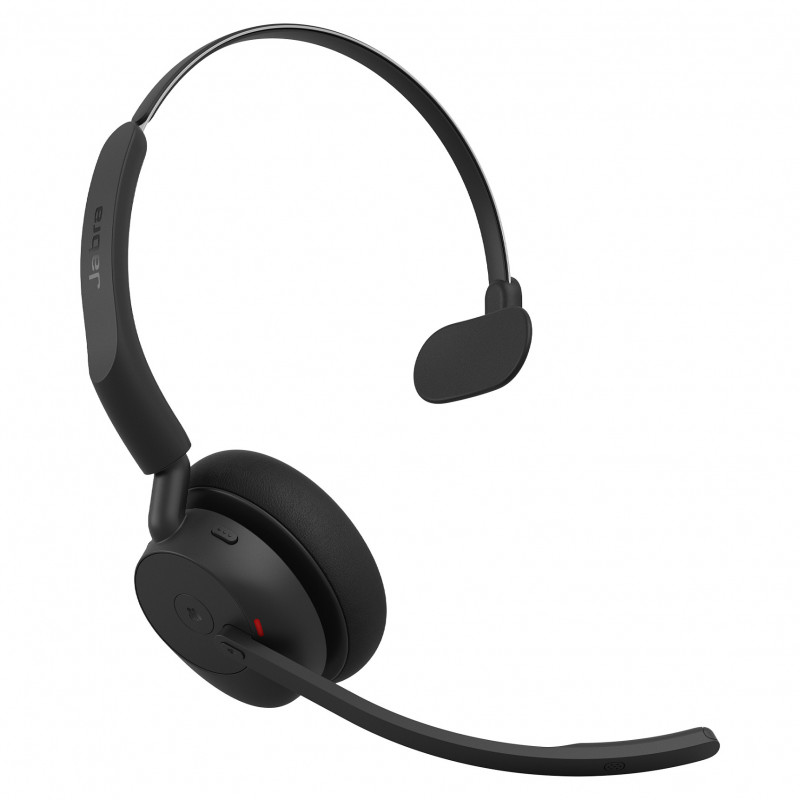 Jabra Evolve3 45 MS Mono ακουστικά με μικρόφωνο και Link 390c, επί του αυτιού, Bluetooth, μαύρα