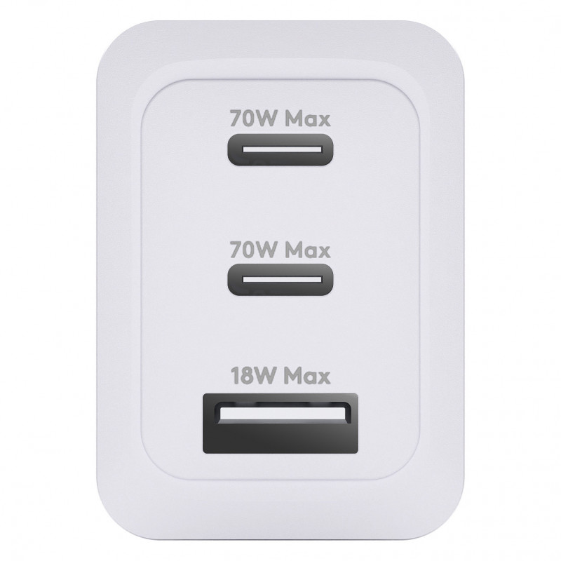 dbramante1928 CI70CCWH4436 τροφοδοτικό, 70 W, 2x USB-C + 1x USB-A, φις ΕΕ, λευκό