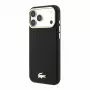 Lacoste Champs Elysees θήκη MagSafe από δερματίνη PU για iPhone 18 Pro Max / 17 Pro Max, χρυσό λογότυπο, μαύρη και χρυσή