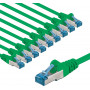 Goobay καλώδιο σύνδεσης CAT 6A S/FTP (PiMF), 5 m, πράσινο (10 τεμ.)
