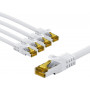 Goobay 69426 καλώδιο δικτύου RJ45 CAT 6A S/FTP (PiMF), 500 MHz, με καλώδιο CAT 7, 5 m, λευκό (5 τεμ.)