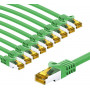 Goobay 69759 καλώδιο σύνδεσης RJ45 CAT 6A S/FTP (PiMF), 500 MHz, με καλώδιο CAT 7, 5 m, πράσινο (10 τεμ.)