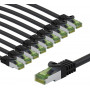 Goobay 69765 καλώδιο σύνδεσης CAT 8.1, S/FTP (PiMF), πιστοποιημένο GHMT, 2 m, γκρι (10 τεμ.)