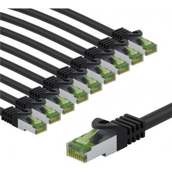 Goobay 69767 καλώδιο σύνδεσης CAT 8.1, S/FTP (PiMF), 5 m, γκρι (10 τεμ.)