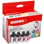 Kores G1537KIT πολυσυσκευασία μελανιού για Brother LC-3219XL, μαύρο + κυανό + ματζέντα + κίτρινο