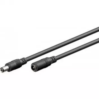 Goobay 71399 καλώδιο προέκτασης DC, 3 m, μαύρο, βύσματα DC 5,5 x 2,1 mm