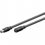 Goobay 71399 καλώδιο προέκτασης DC, 3 m, μαύρο, βύσματα DC 5,5 x 2,1 mm