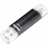 Hama Laeta Twin μονάδα USB flash, 16 GB, USB 3.2 Gen 1 (3.1 Gen 1), μαύρη
