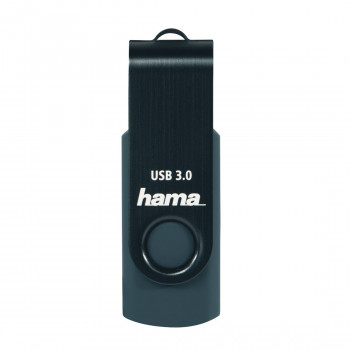 Hama Rotate μονάδα USB flash, 256 GB, USB 3.0, μπλε πετρόλ