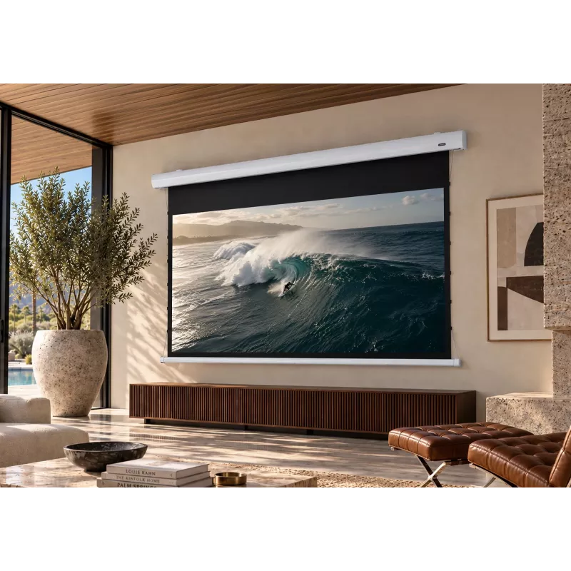 celexon HomeCinema Tension 90 MWHT μηχανοκίνητη οθόνη προβολής, 228,6 cm