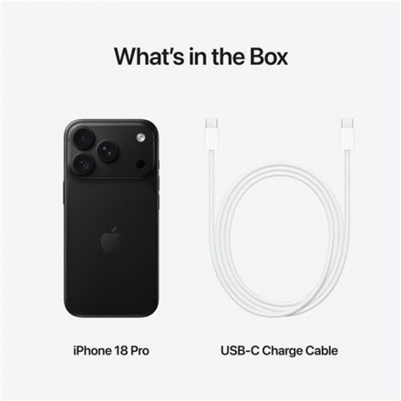 Apple iPhone 18 Pro έξυπνο κινητό, 256 GB, JP eSIM, μαύρο