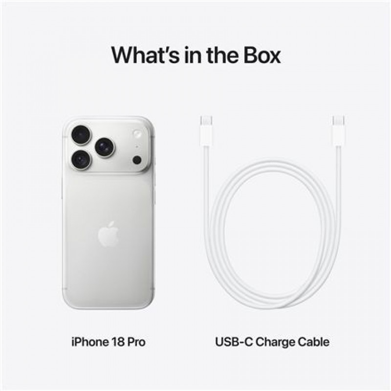 Apple iPhone 18 Pro έξυπνο κινητό, 256 GB, JP eSIM, ασημί